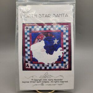 North Star Santa Quilt Pattern Saginaw Street Quilt Company 20 x 20